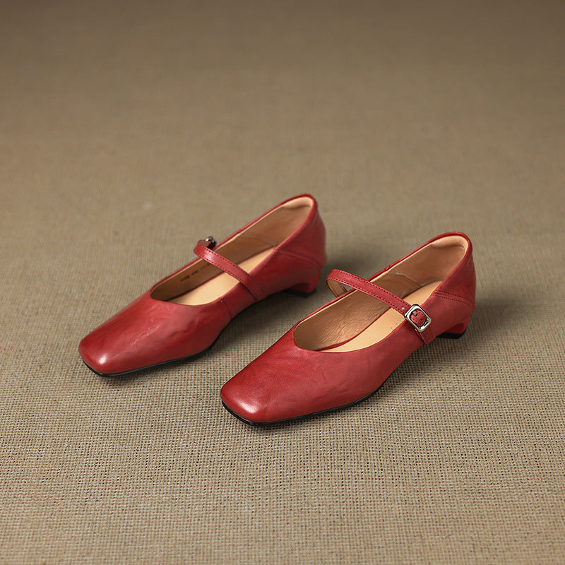 Athea Genuine Leather Flats
