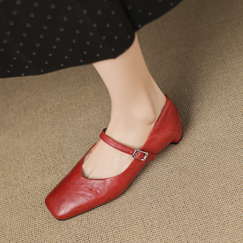 Athea Genuine Leather Flats