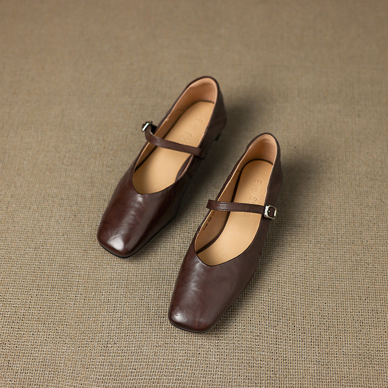Athea Genuine Leather Flats